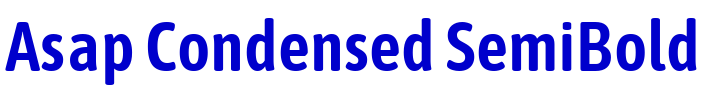 Asap Condensed SemiBold шрифт